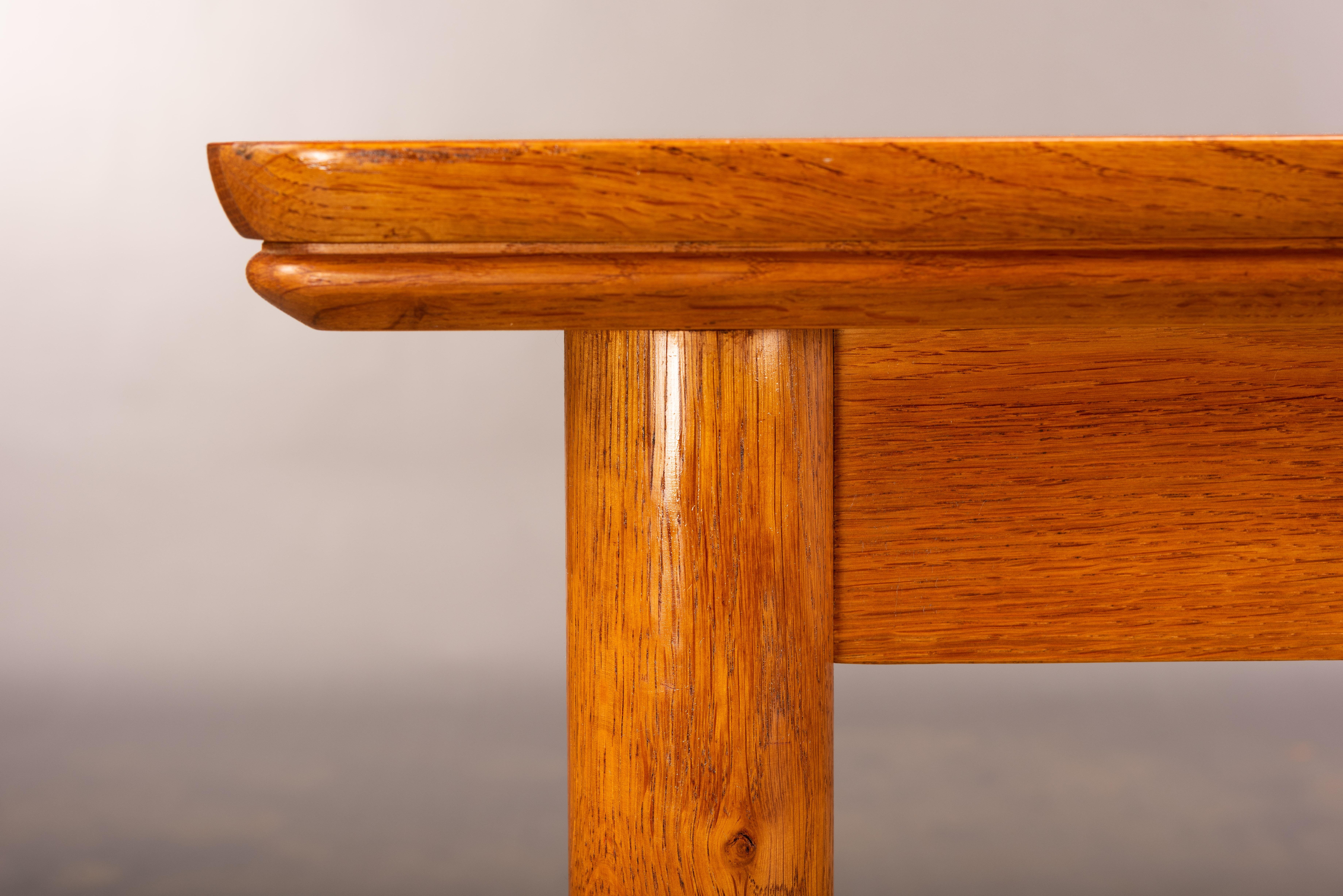 Ausziehbarer dänischer Teakholz-Esstisch, Mid-Century Modern, 1960er Jahre im Angebot 6