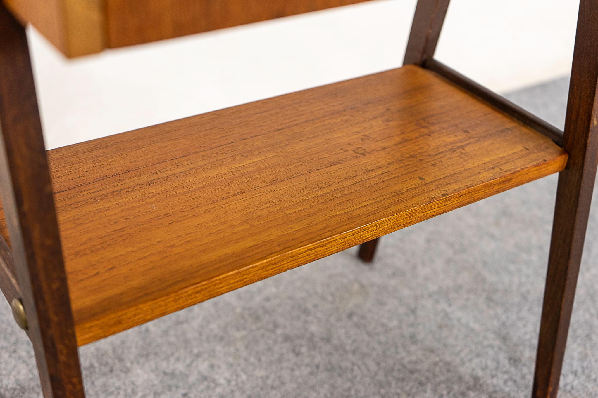 Mid-20th Century Teak Danish Modern Bedside Table For Sale