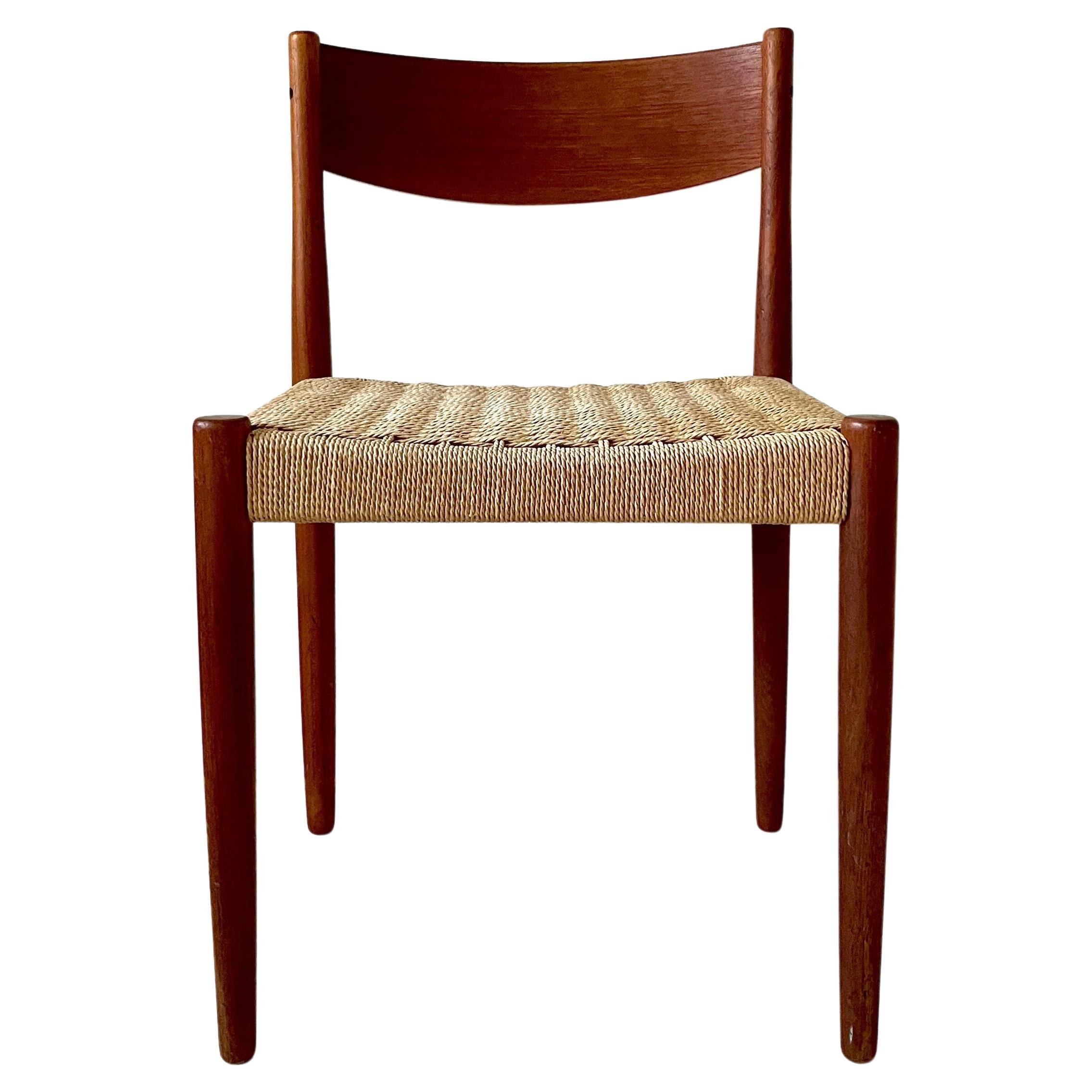 Teak Danish Modern Dining Chair by Poul Volther for Frem Røjle  For Sale