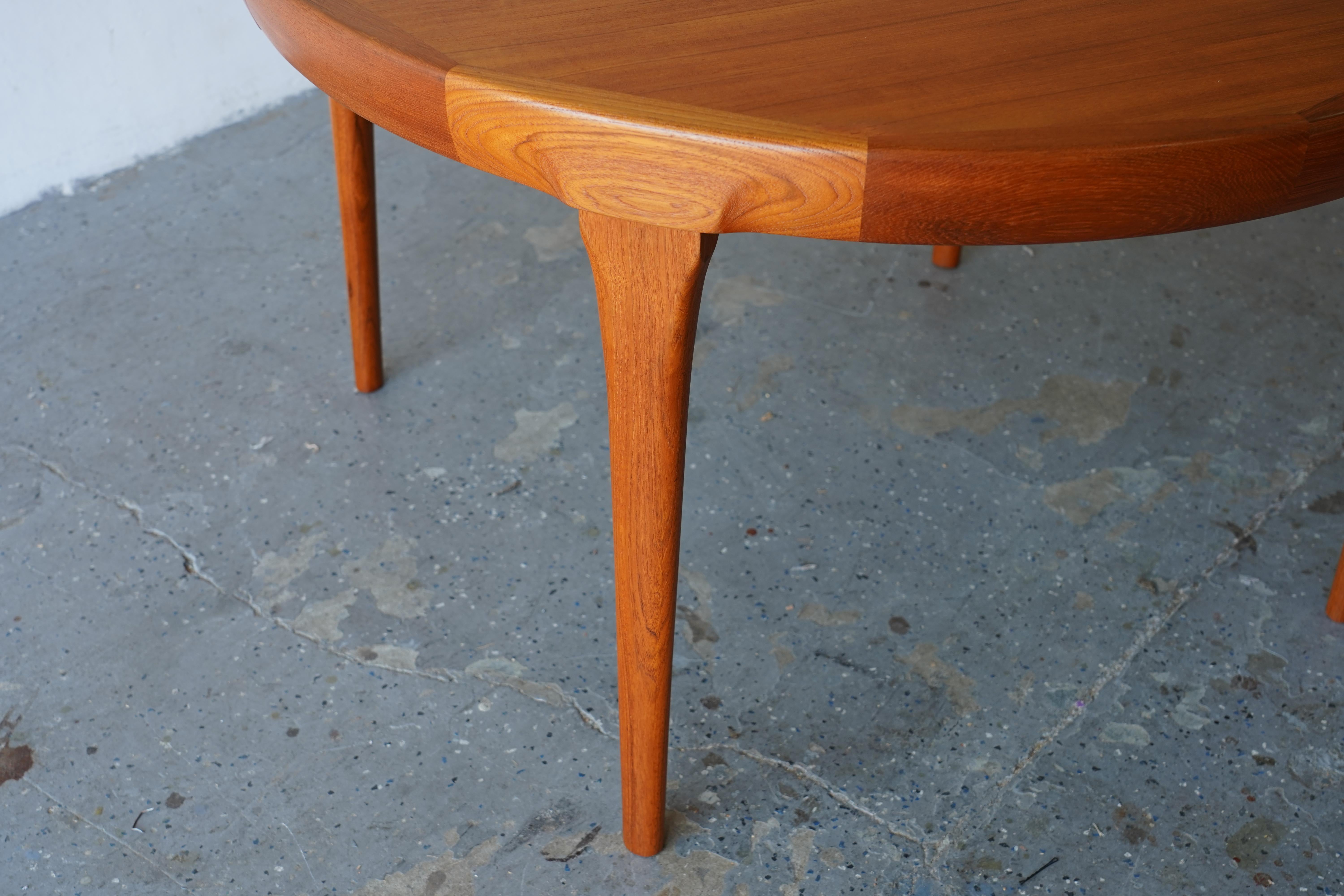 Late 20th Century Teak Danish Modern Dining Table by Ib Kofod-Larsen for Faarup Møbelfabrik