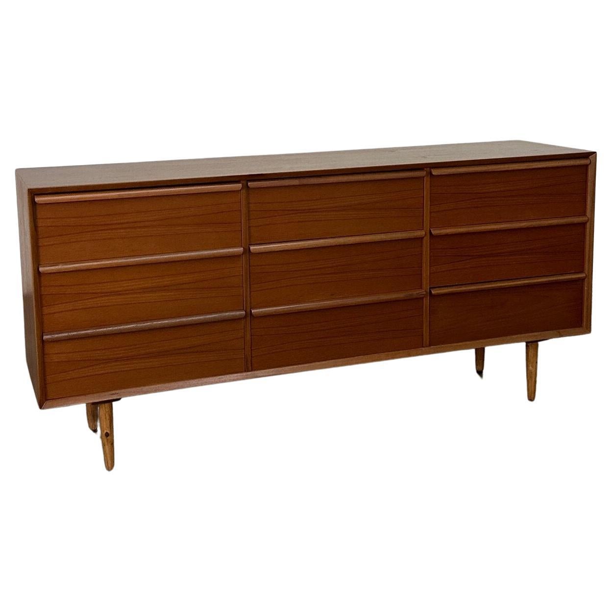 Teak danish modern dresser