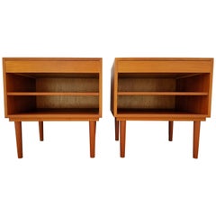 Teak Danish Modern End Tables or Nightstands