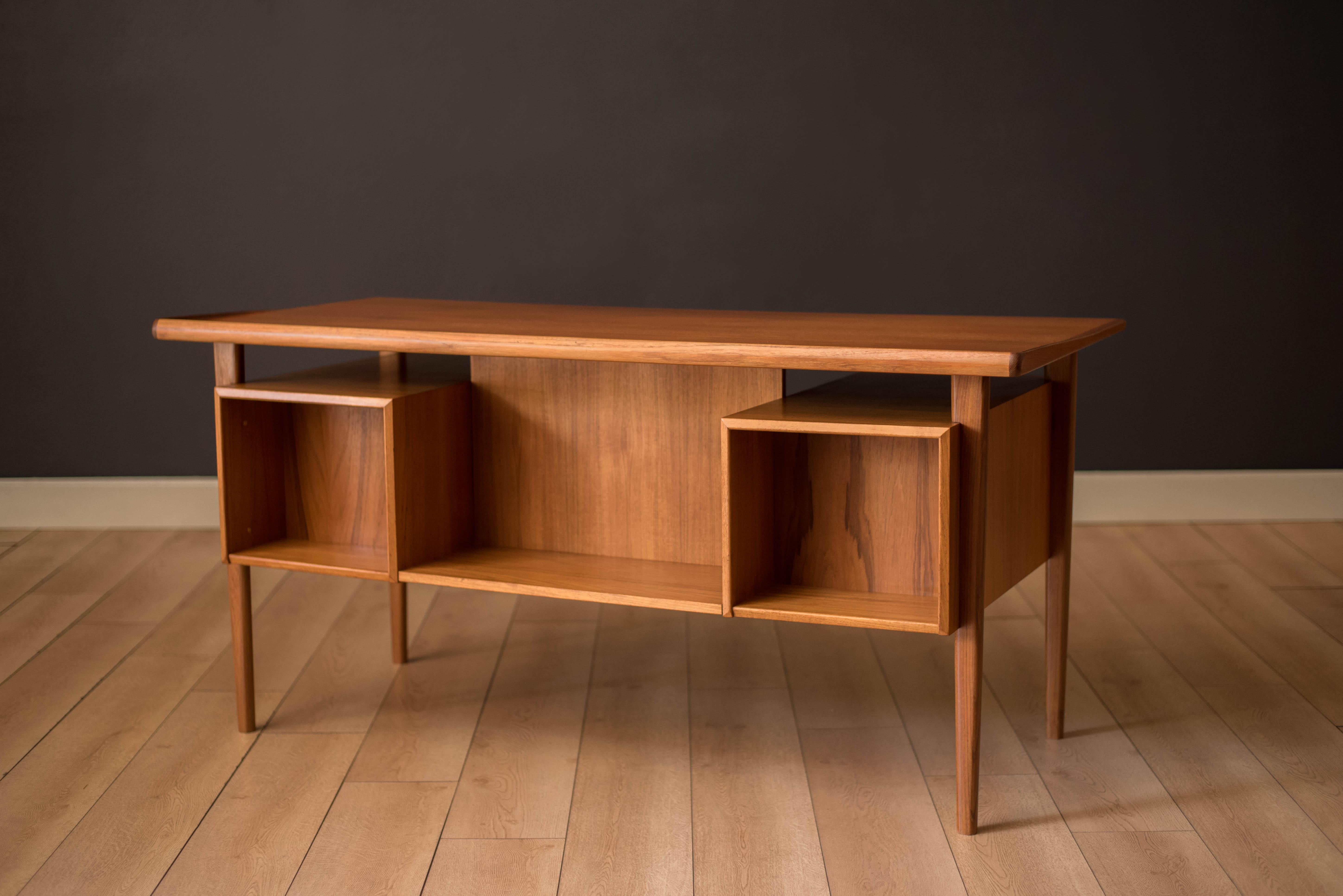 Teak Danish Modern Executive Desk by Peter Lovig Nielsen for Dansk 4