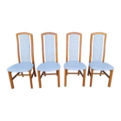 Sedie da pranzo moderne con schienale alto in teak di Skovby Mobelfabrik