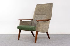 Teak Danish Modern High Back Lounge Chair