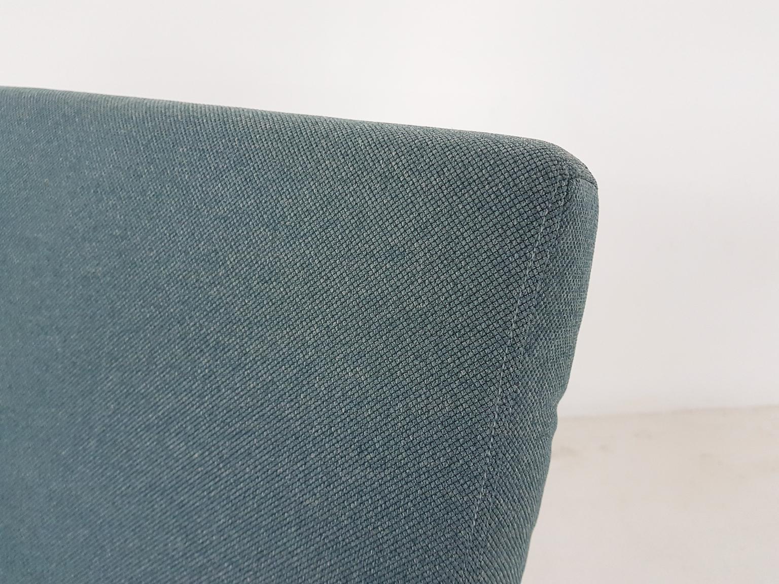 Teak Danish Modern Lounge or Armchair in New Green Fabric, Denmark, 1960s 3