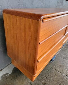 Commode basse moderne danoise en teck