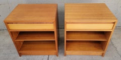 Teak Danish Modern Night Stands A Pair