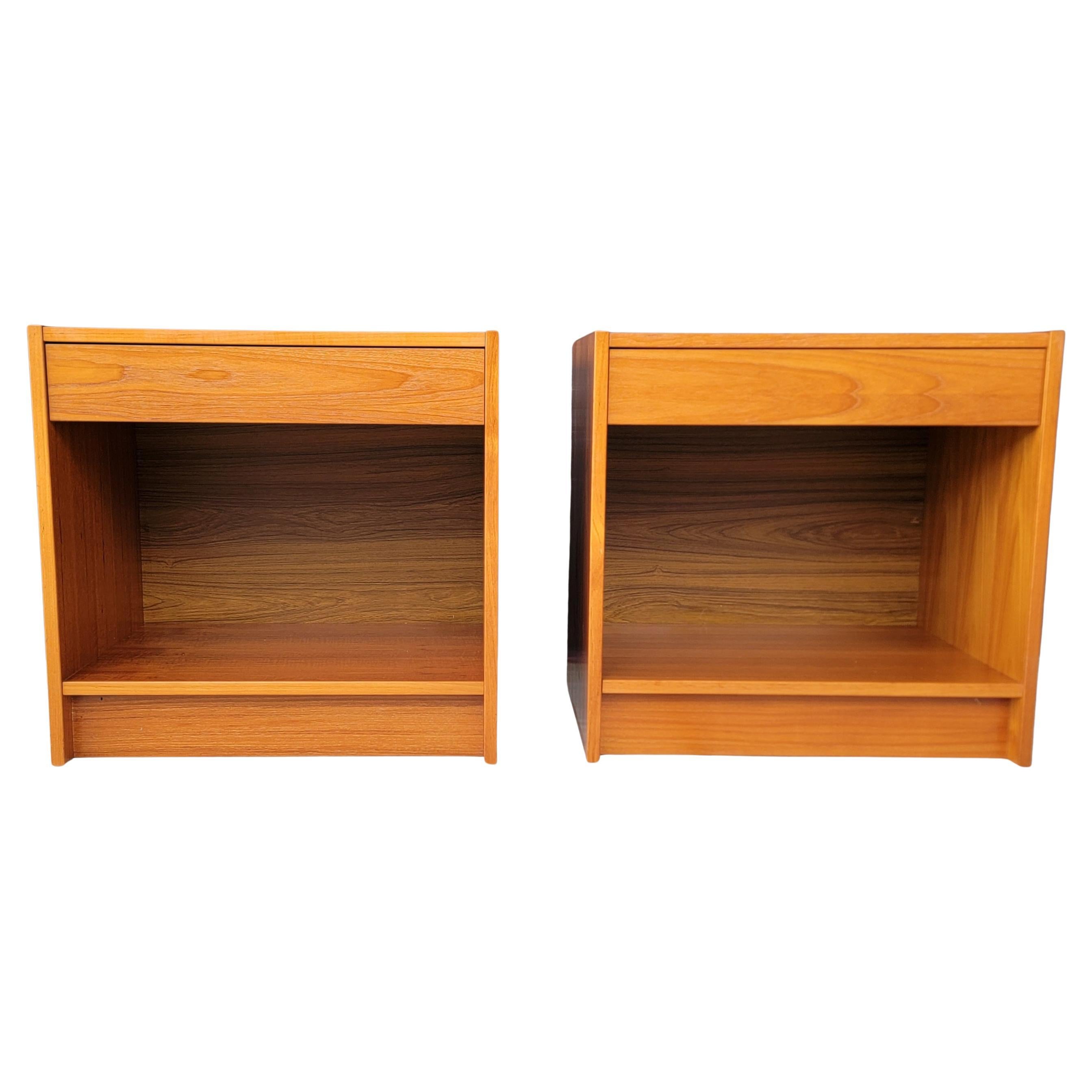 Teak Danish Modern Night Stands For Sale