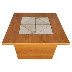 Teak Danish Modern Tile Top End Table