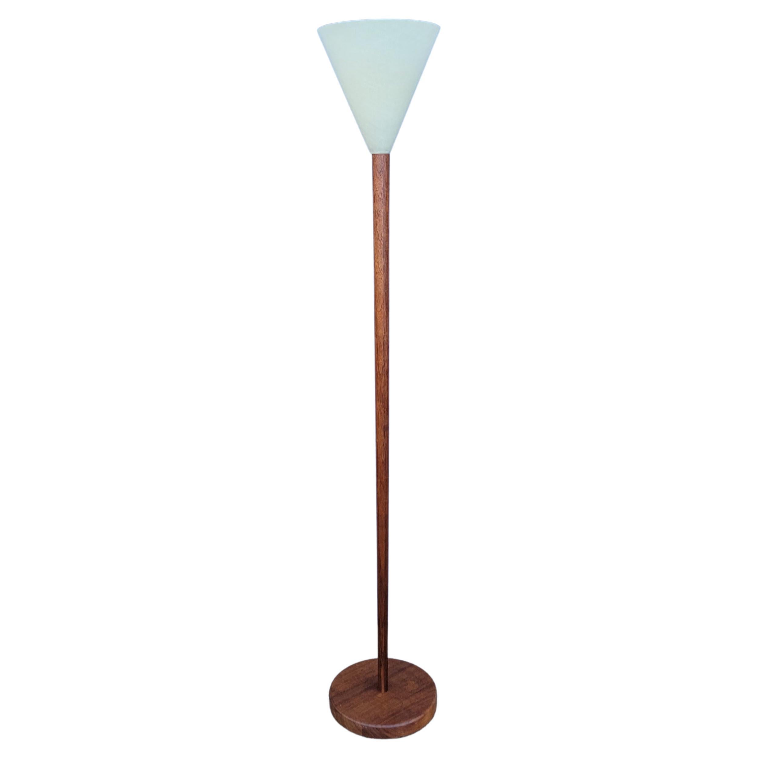 Teak Danish Modern Touchier Floor Lamp