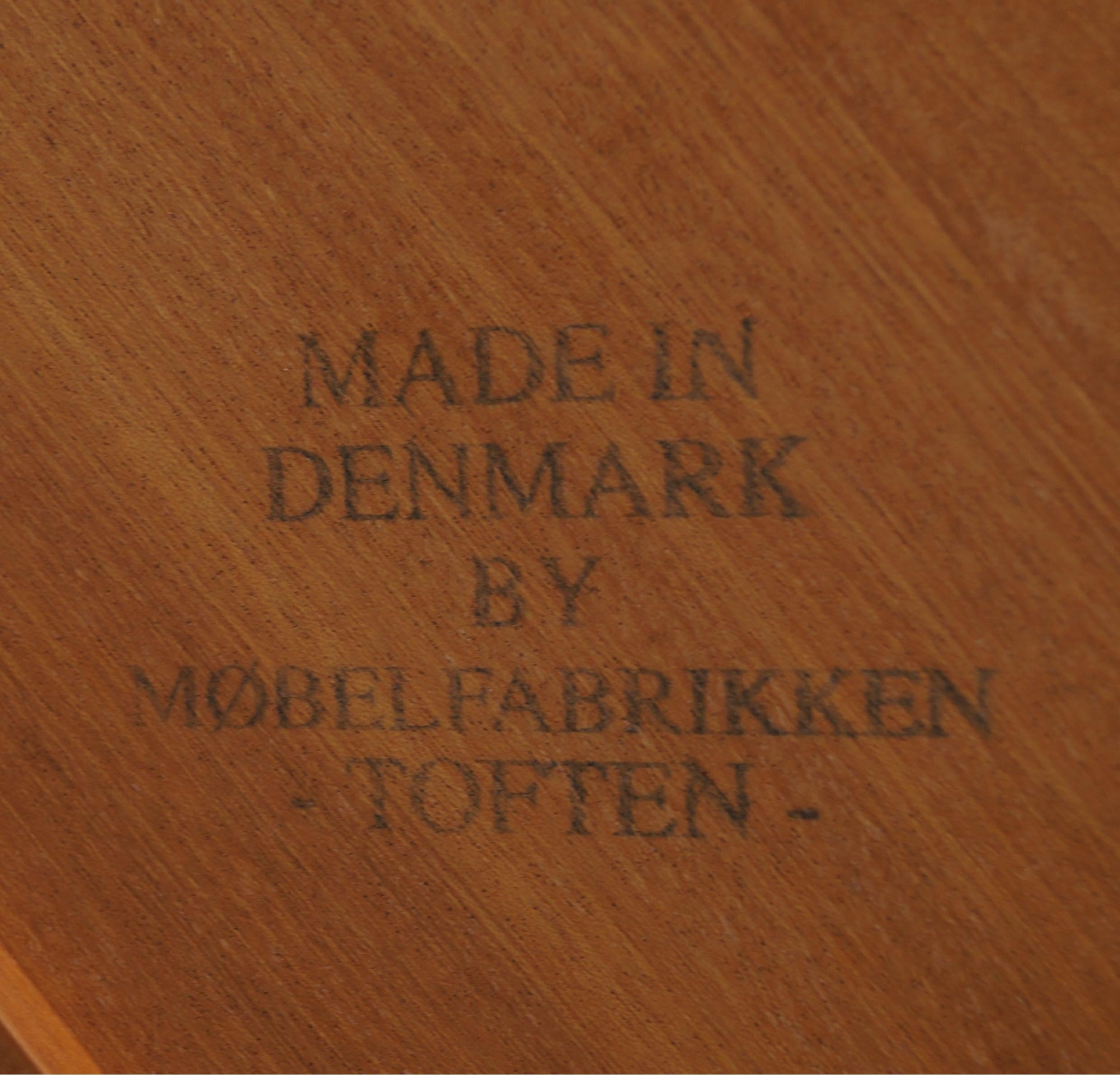 Teak Danish Scandinavian Modern Tea Serving Bar Cart Table Double Tier Denmark For Sale 3