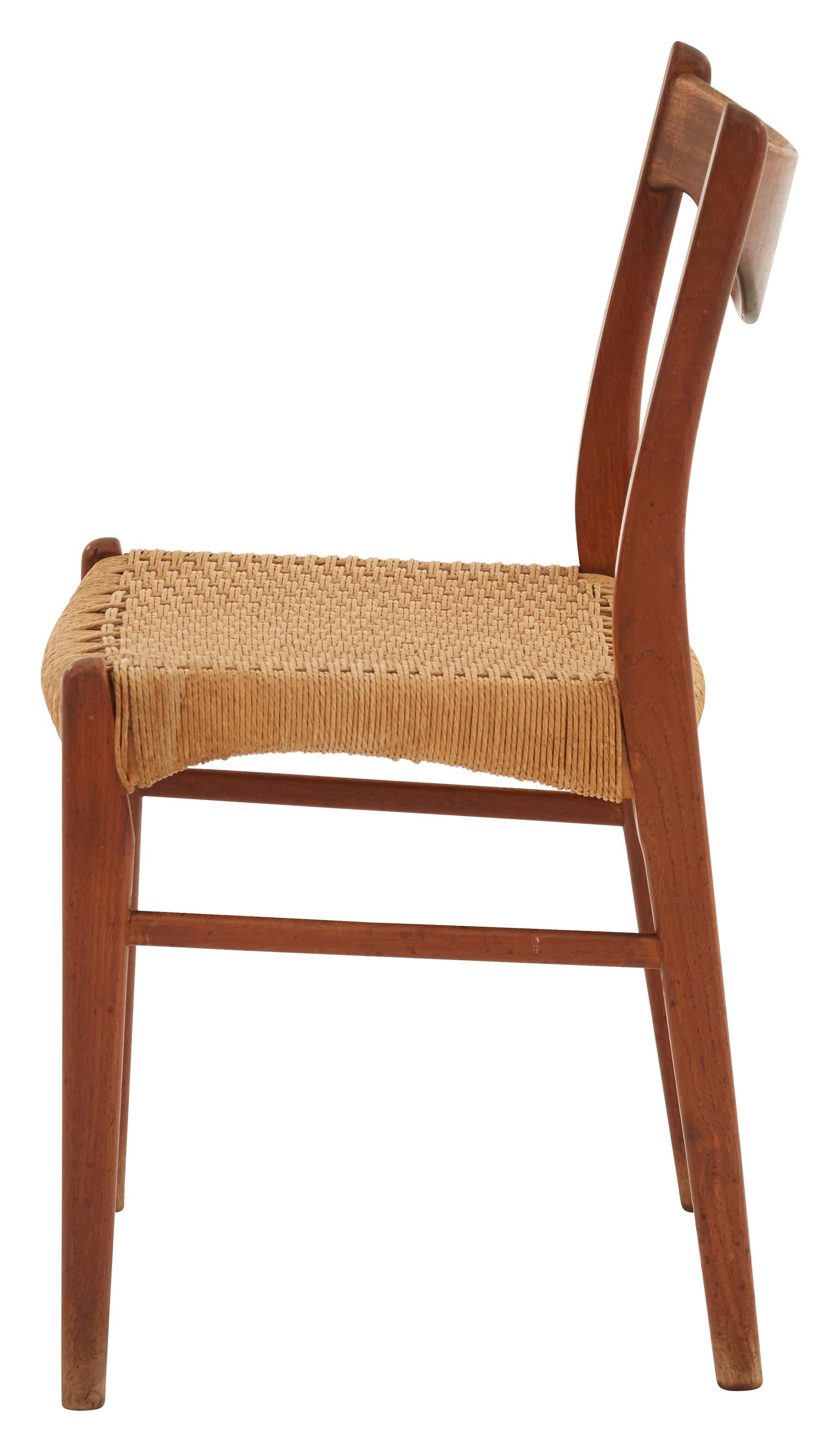 Scandinavian Modern Teak Danish-Style Dining Chair For Sale