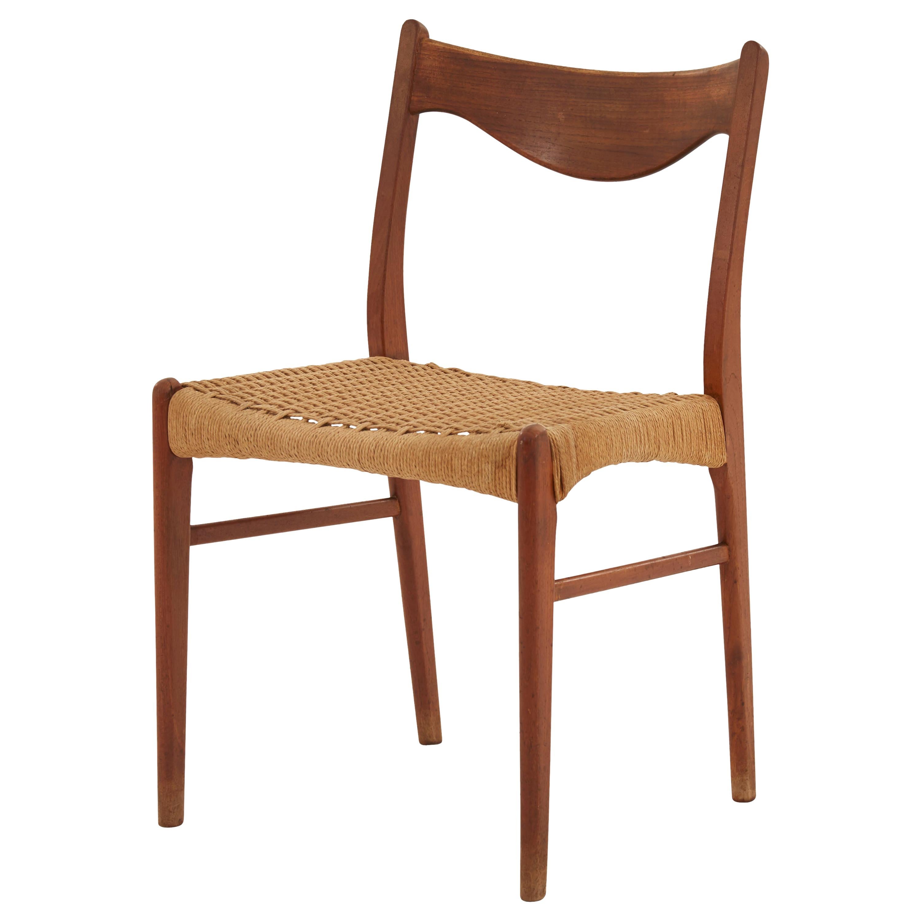 Teak Danish-Style Dining Chair For Sale