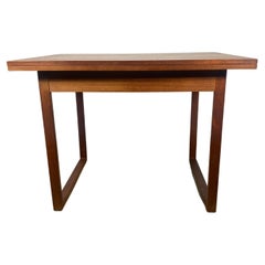 Teck Danish Swivel / Foldes Desk Dining Table attr. Peters Lovig Dansk , Dansk