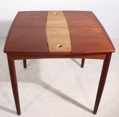 Teak Danish Teak Dining Table with Two Pull Out Leaves Ca. 1950/1960's