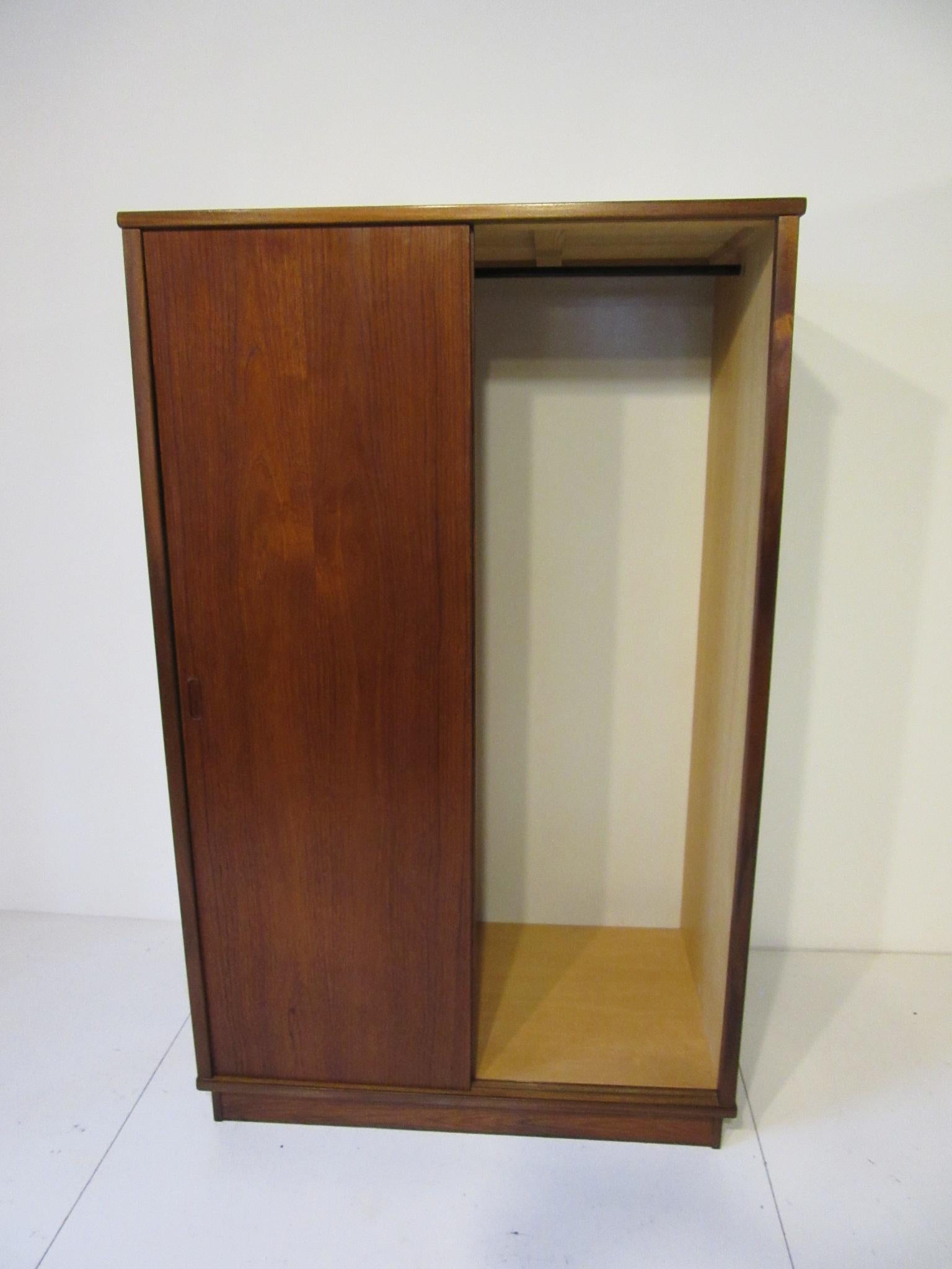 teak jewelry armoire