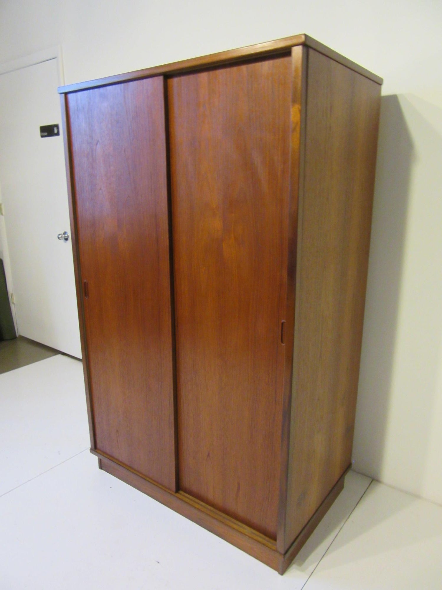 Teak Danish Wardrobe Or Armoire In The Style Of Arne Vodder For