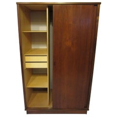 Teak Danish Wardrobe or Armoire in the style of Arne Vodder