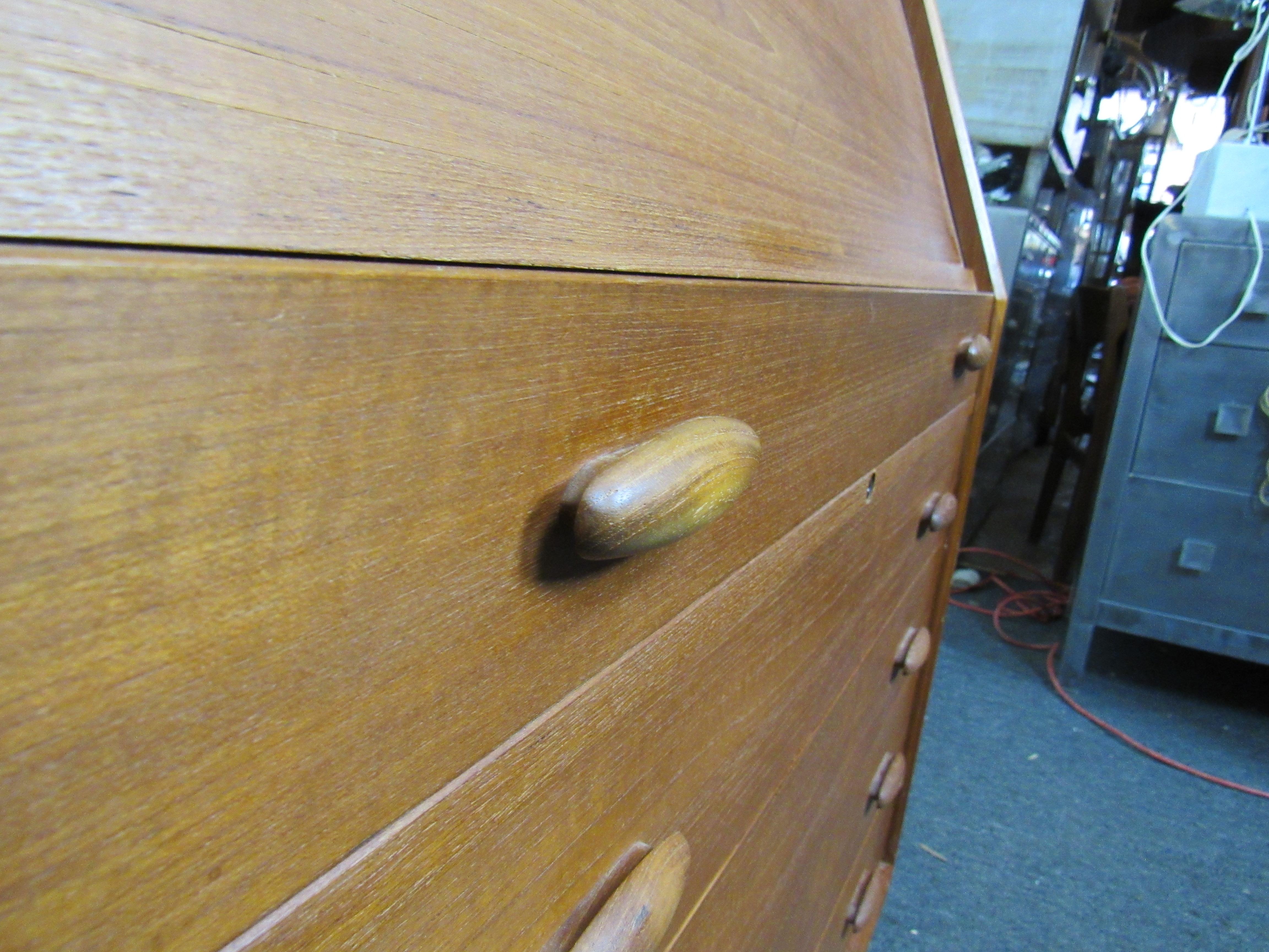 Teak Danish Writing Desk by Dyrlund 1