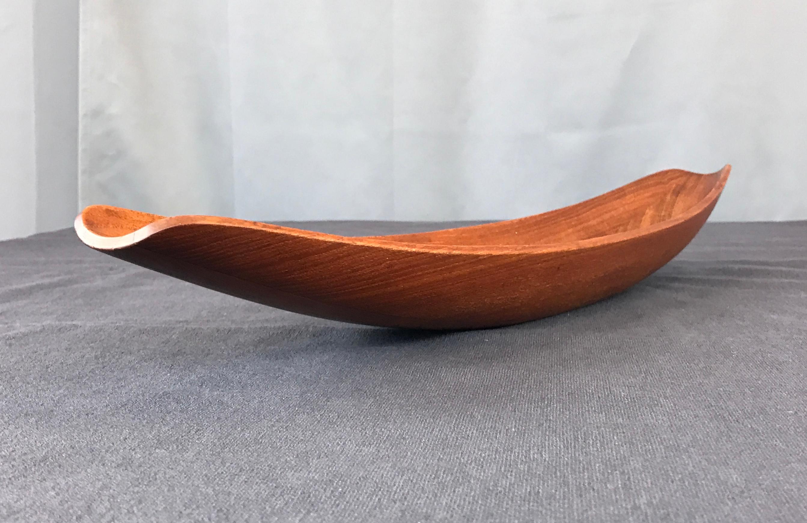 Scandinavian Modern Teak Dansk Canoe Bowl by Jens Quistgaard, Denmark