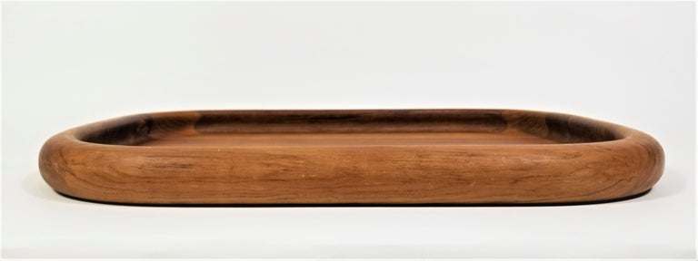 Teak Dansk Jens Quistgaard JHQ Serving Tray In Good Condition For Sale In New York, NY