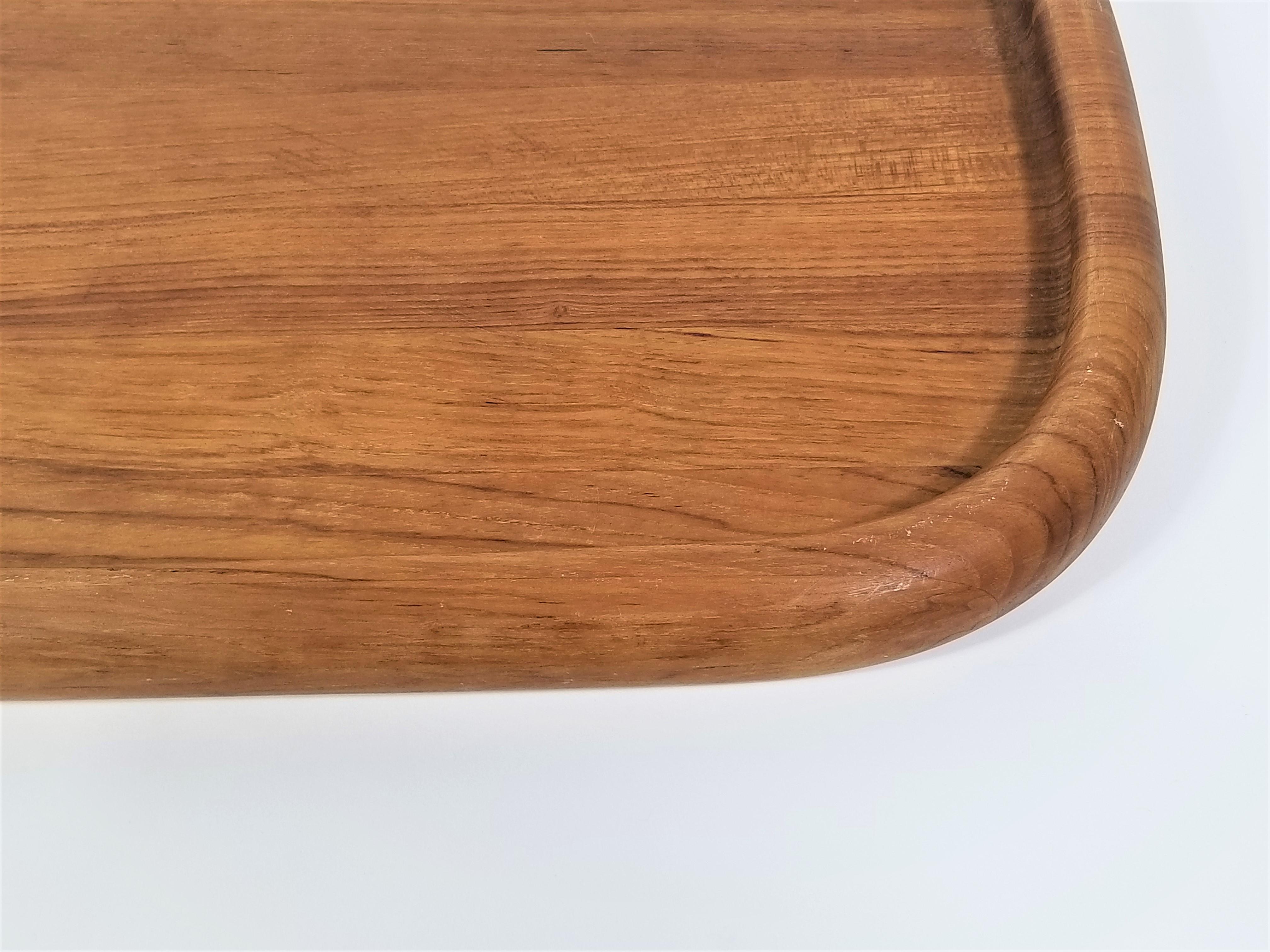 Teak Dansk Jens Quistgaard JHQ Serving Tray In Good Condition For Sale In New York, NY