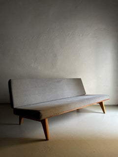 Teak Daybed Sofa by Gustaf Hiort Af Ornäs, Finland 1950s