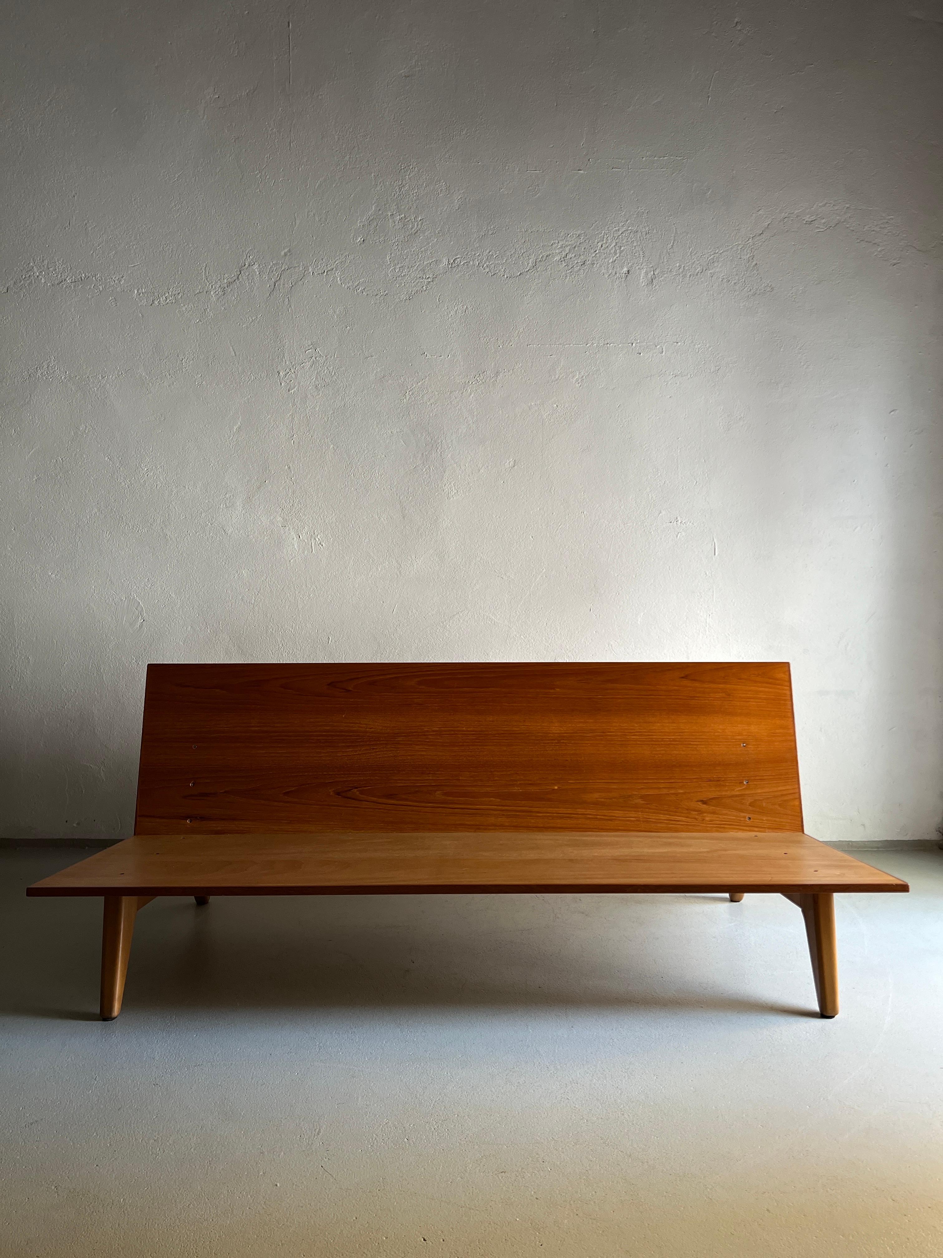 20th Century Teak Daybed Sofa by Gustaf Hiort Af Ornäs, Finland 1950s For Sale
