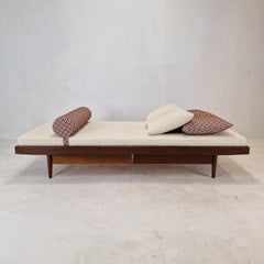 Teak Daybed with Hermes Cushions and Bolster, 1960s