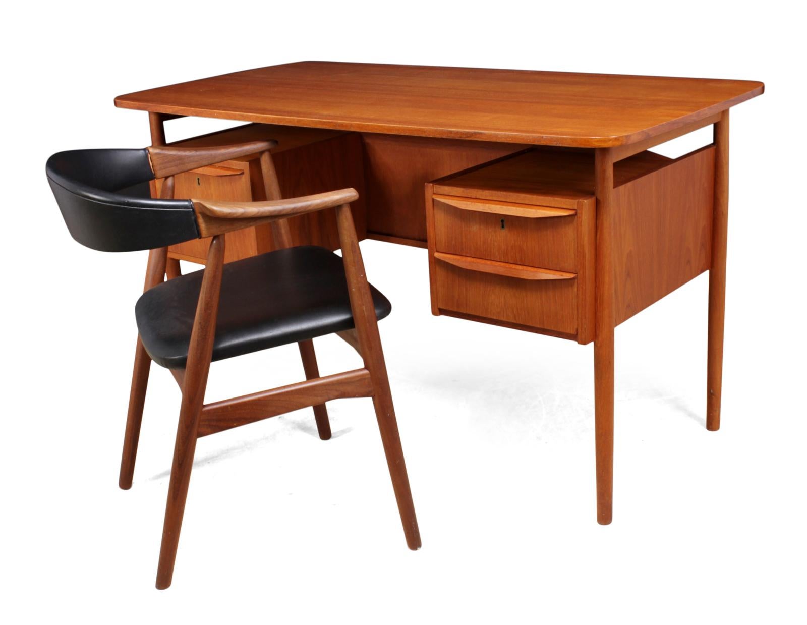 Teak Desk and Chair by Tibergaard, circa 1960 5