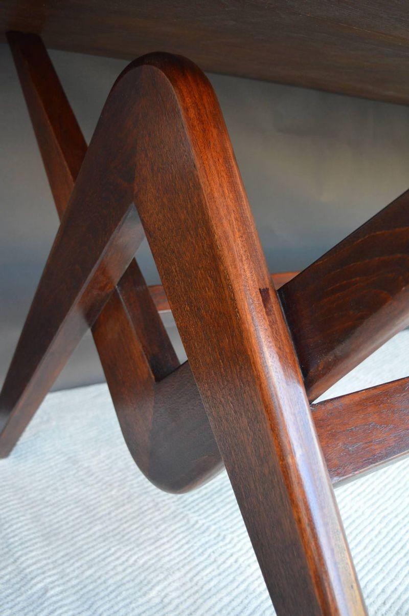 Teak Desk and Dining Table by Pierre Jeanneret In Excellent Condition For Sale In Los Angeles, CA
