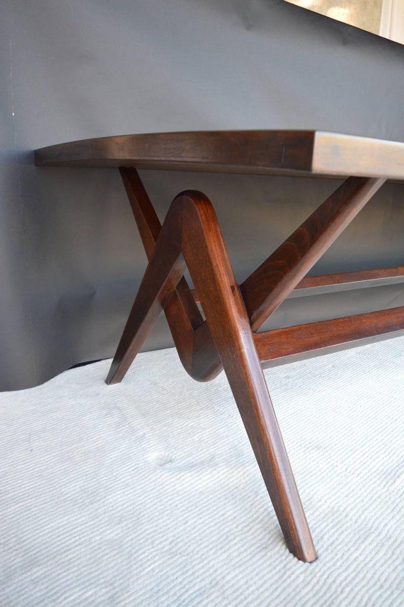 Schreibtisch und Esstisch aus Teakholz von Pierre Jeanneret (20. Jahrhundert) im Angebot