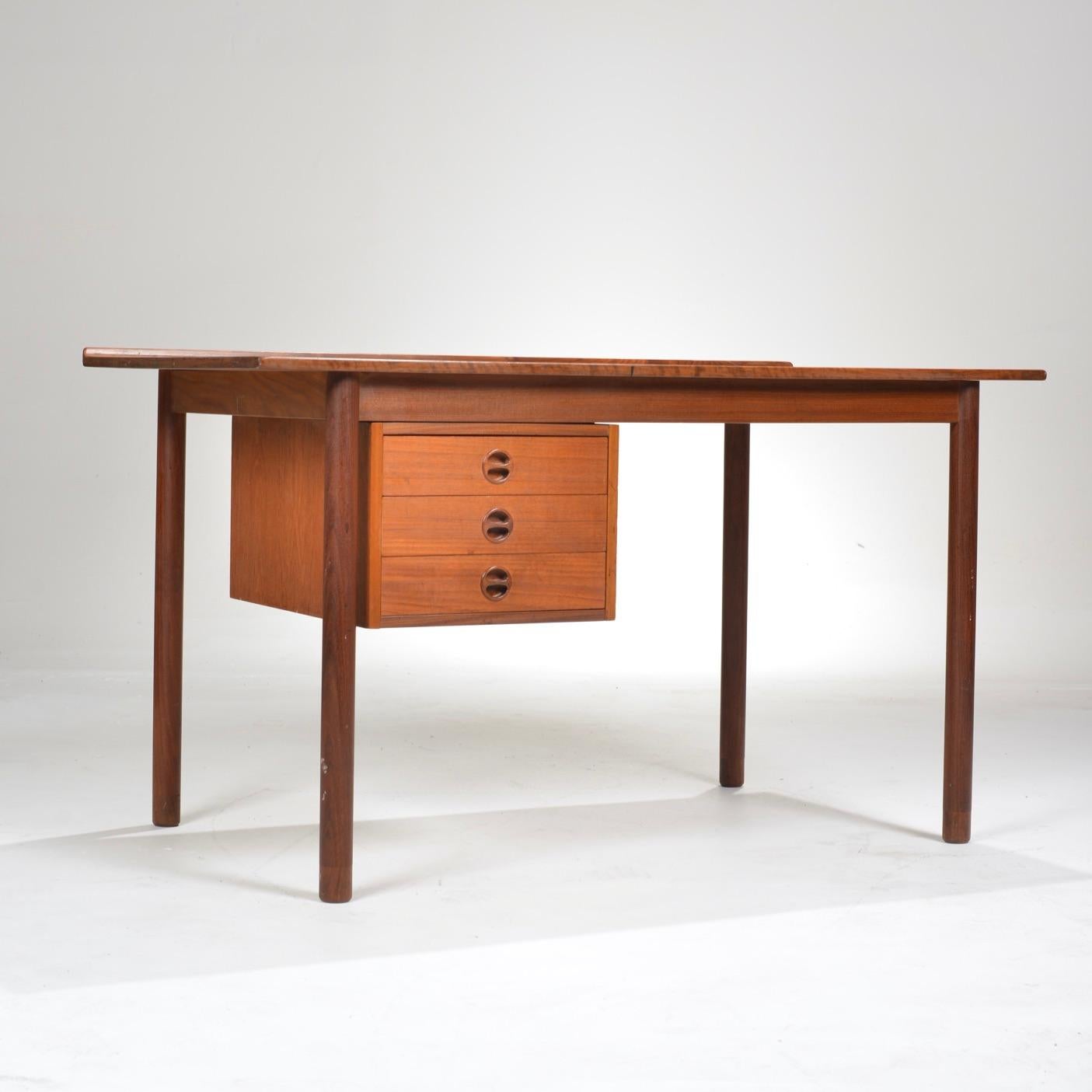 Danish Teak Desk by Arne Vodder