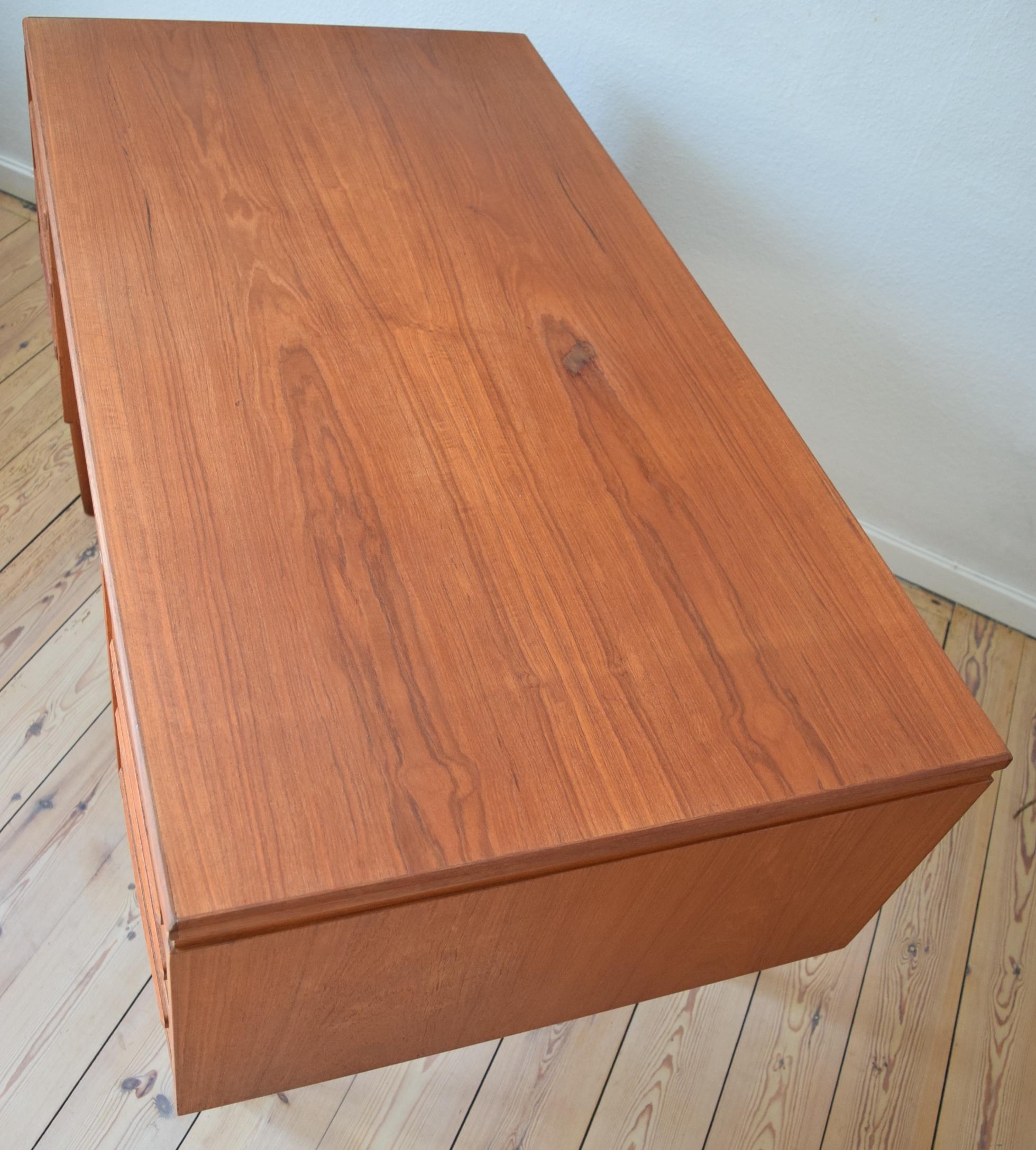 Teak Desk by J. Svenstrup for A.P. Møbler, 1960s 5