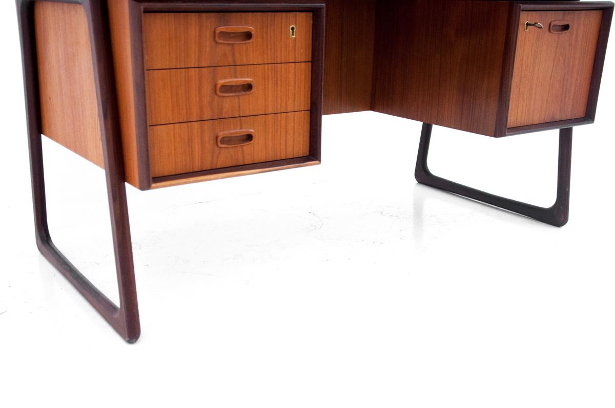 Schreibtisch aus Teakholz, dänisches Design, 1960er Jahre im Angebot 4