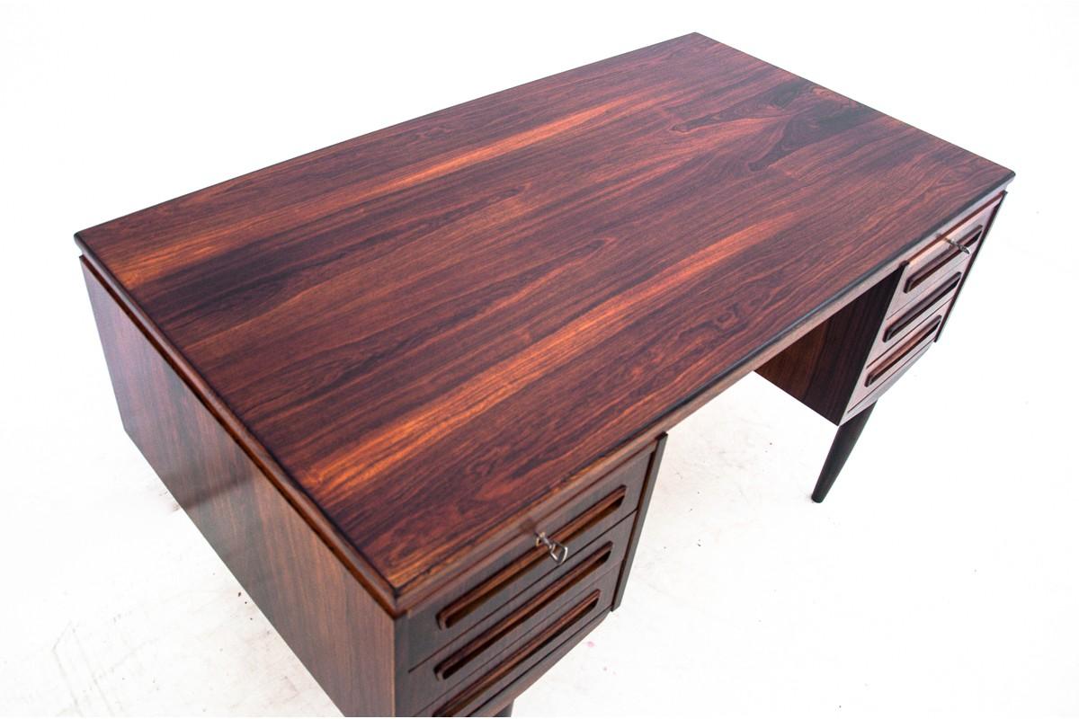 Schreibtisch aus Teakholz, dänisches Design, 1960er Jahre im Angebot 9