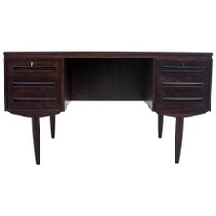 Teak Desk, Danish Design, 1960s, Renovated