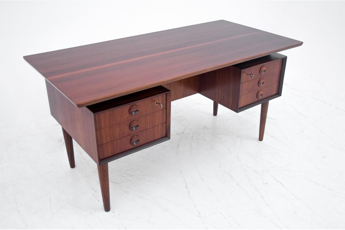 Scandinavo moderno Scrivania in teak, Danimarca, anni '60 in vendita