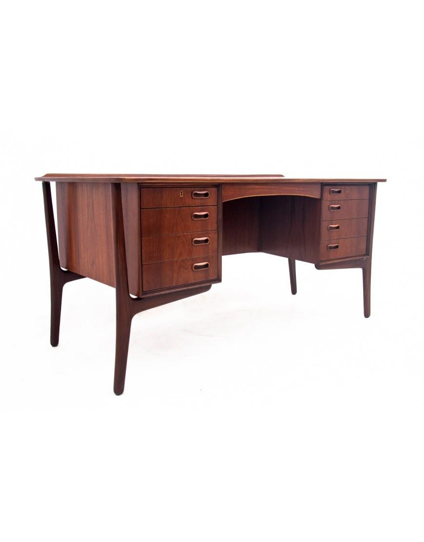 Danish Teak Desk, designed by Svend Aage Madsen for H.P. Hansen, Denmark, 1960s