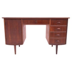 Teak desk, mid-century modern, Denmark, 1960s.