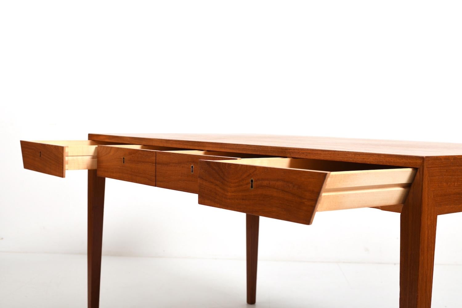 Teak Desk Mod.36 by Severin Hansen for Haslev 1950s For Sale 1