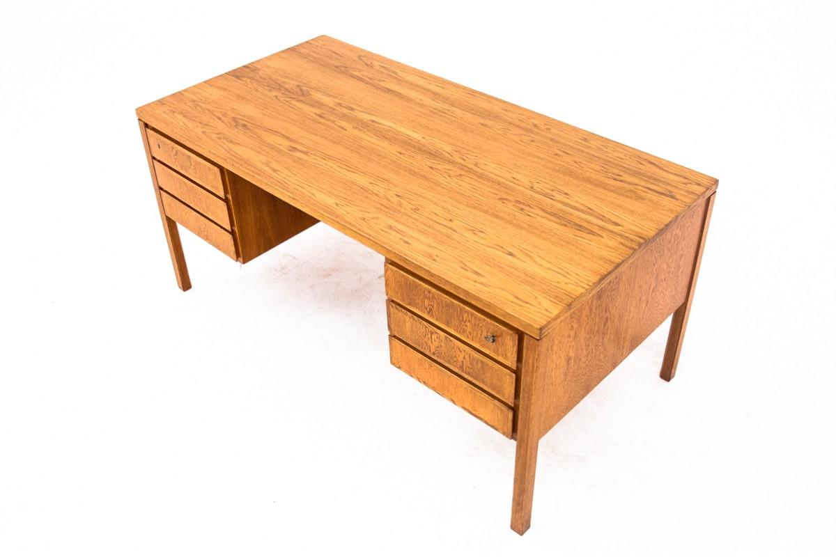 Teakholz-Schreibtisch, Modell 77, Omann Jun, Dänemark, 1960er Jahre im Angebot 4