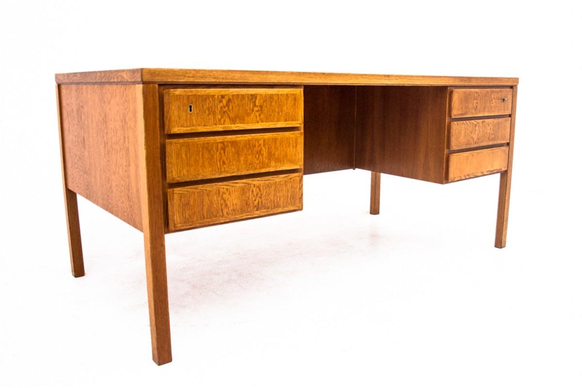 Teakholz-Schreibtisch, Modell 77, Omann Jun, Dänemark, 1960er Jahre im Angebot 5
