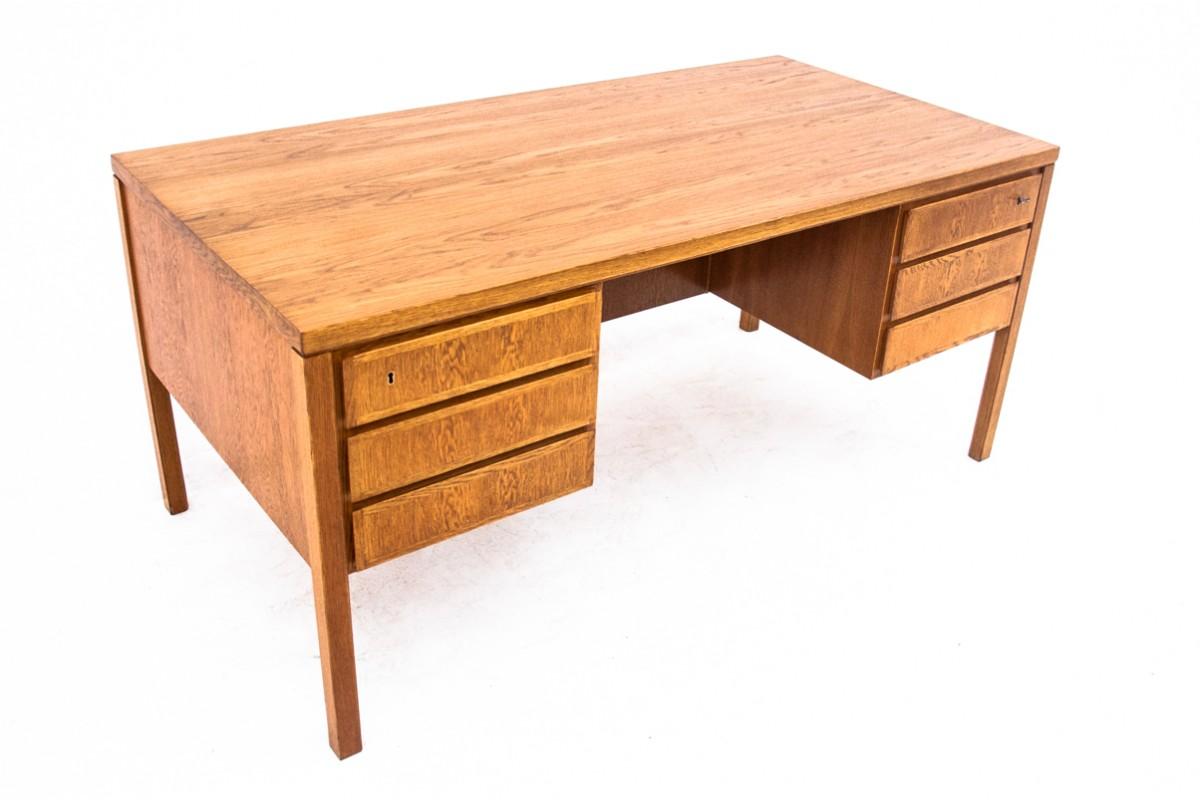 Teakholz-Schreibtisch, Modell 77, Omann Jun, Dänemark, 1960er Jahre im Angebot 6