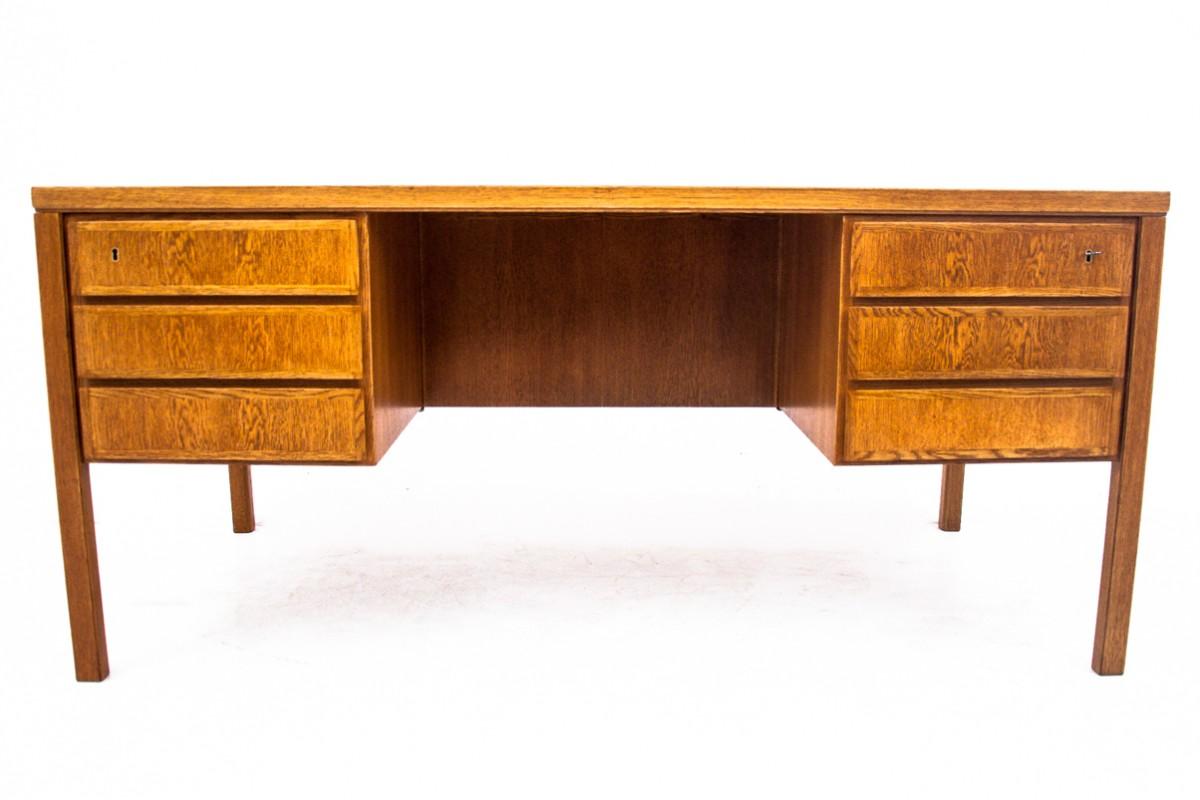 Teakholz-Schreibtisch, Modell 77, Omann Jun, Dänemark, 1960er Jahre im Angebot 7