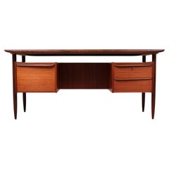 Vintage Teak Desk Tijsseling Nijkerk for Hulmefa, Holland, 1960