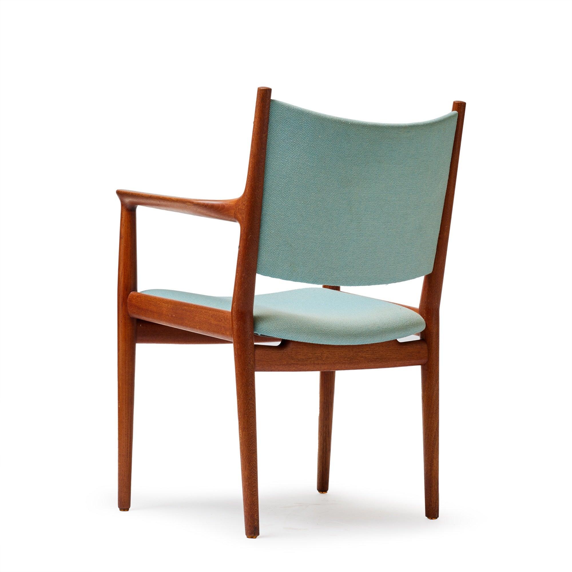 Poltrona da pranzo in teak di Hans J. Wegner per Johannes Hansen In condizioni ottime in vendita a Sagaponack, NY