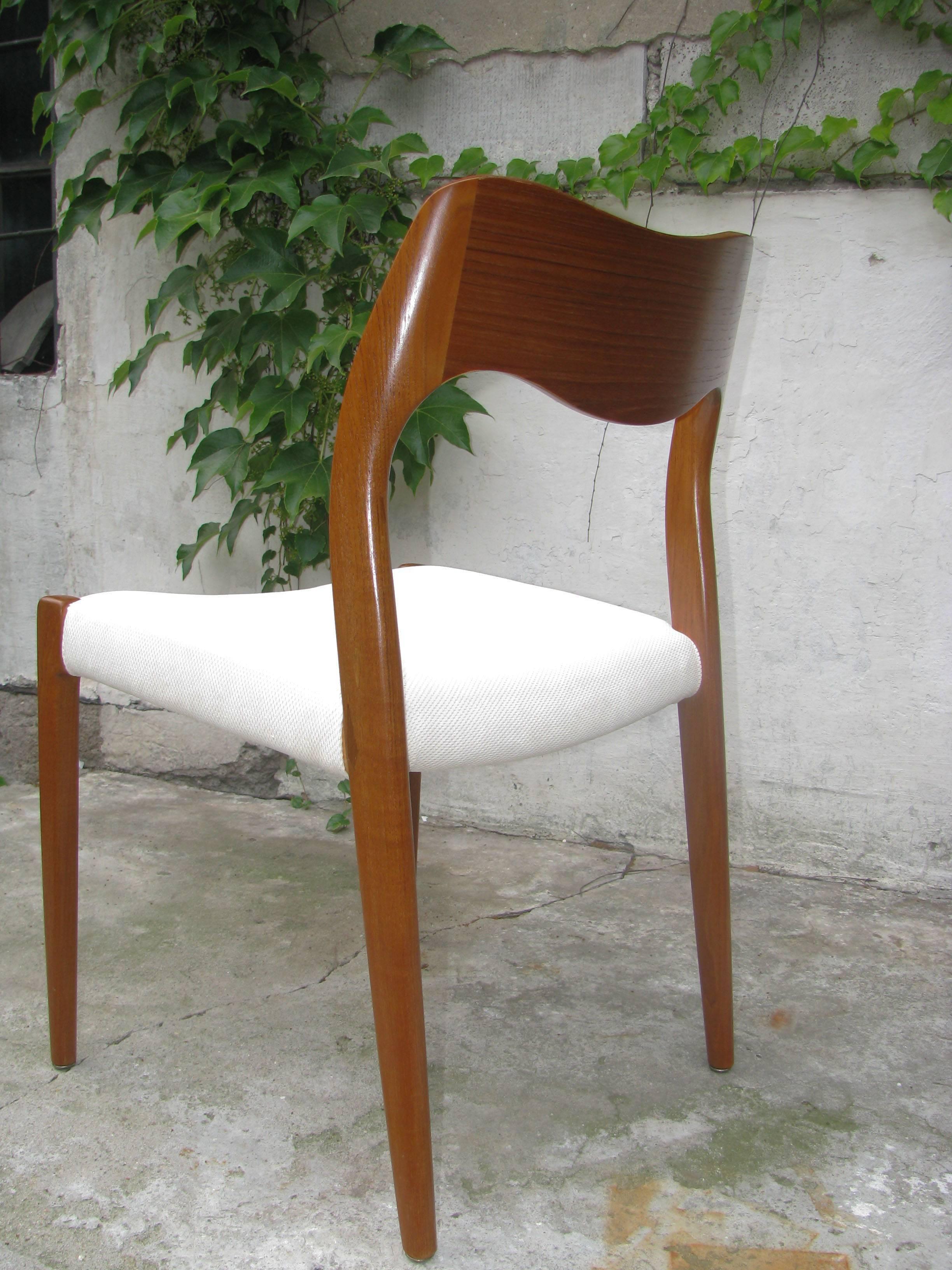 Teak Dining Chair by Niels Otto Møller Model 71 In Excellent Condition For Sale In Vienna, AT