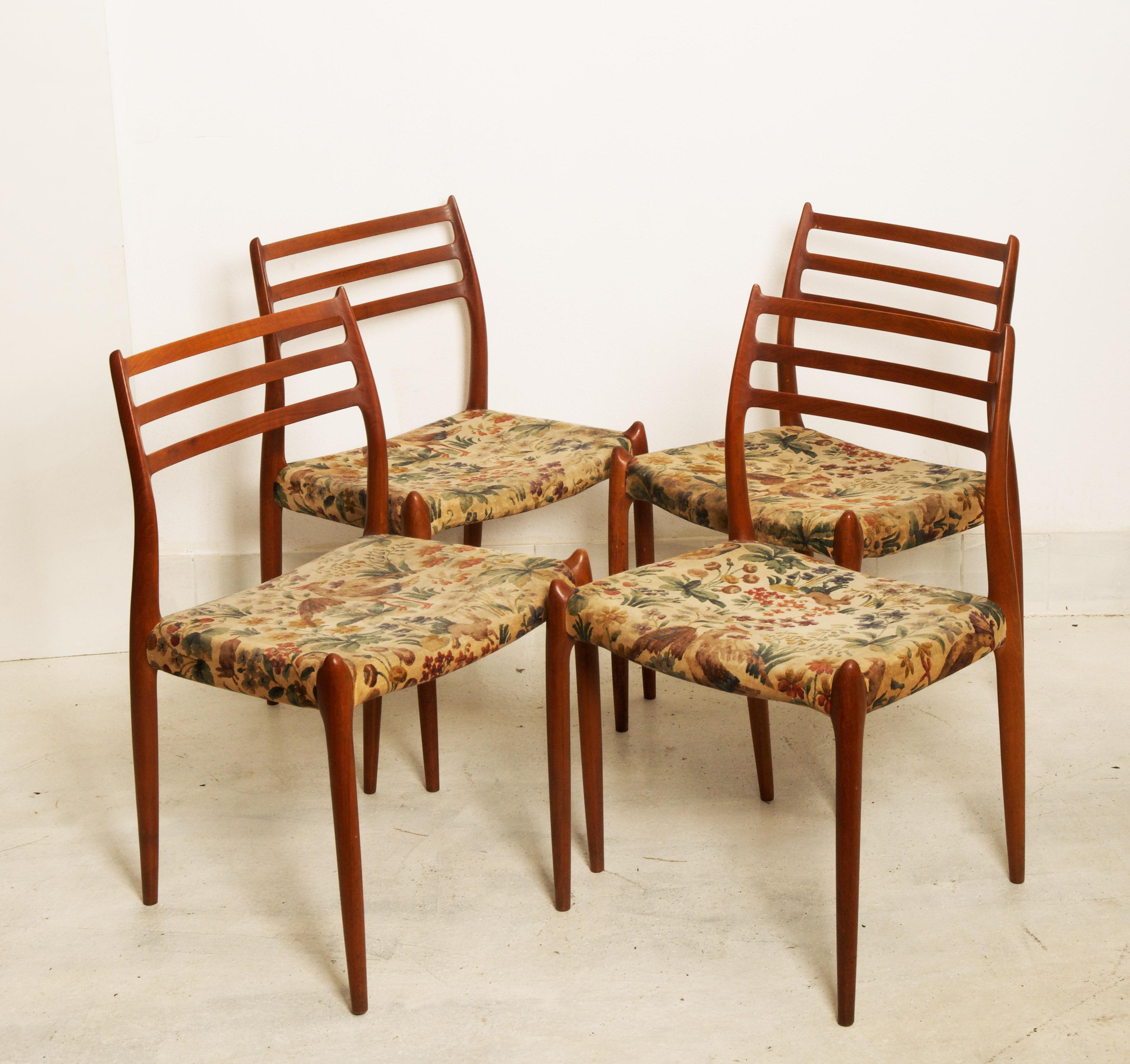 Teak Dining Chair by Niels Otto Møller Model 78 In Good Condition For Sale In Vienna, AT